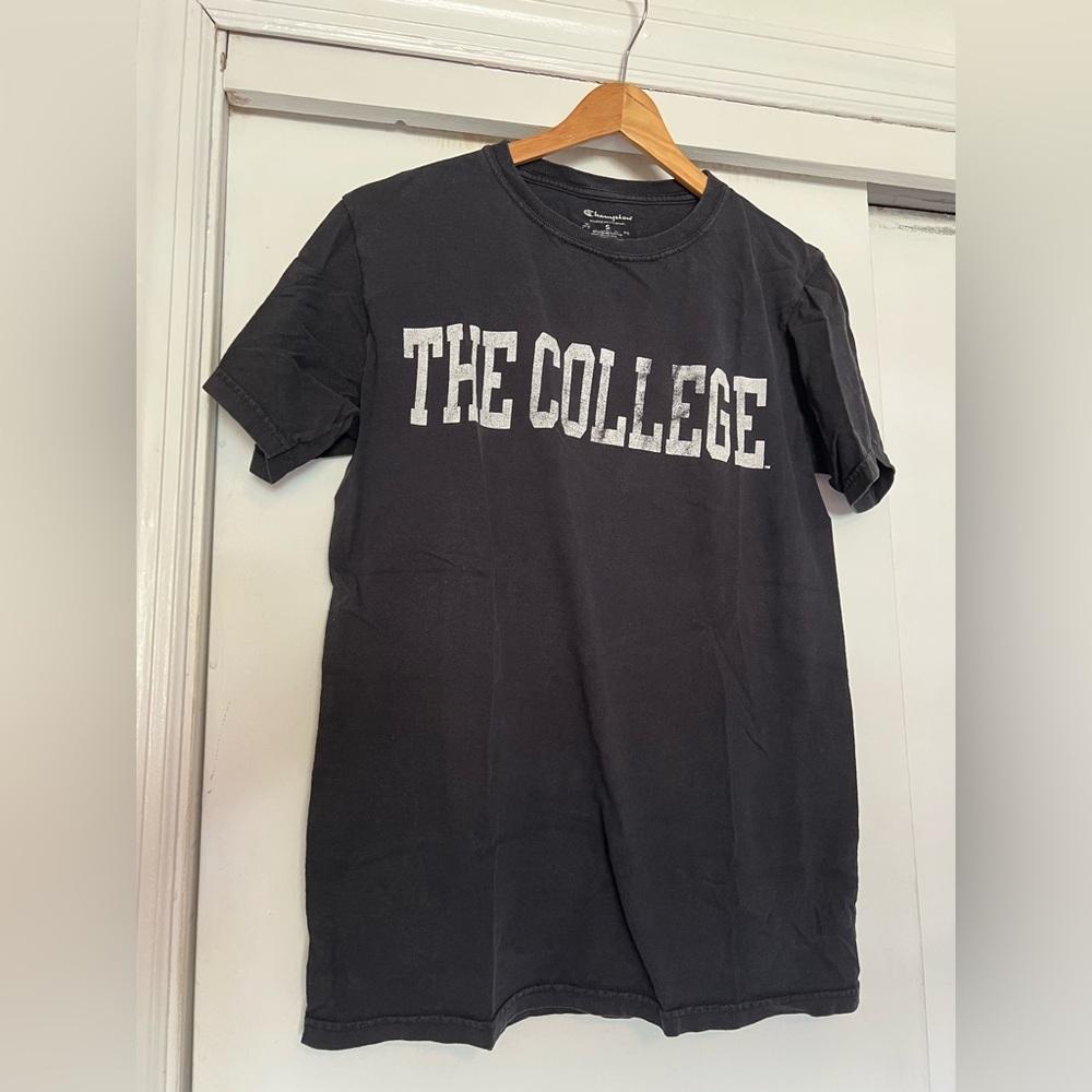 Champion Black T-Shirt 'The College' Print - college of charleston